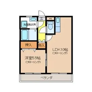 メゾンドカンパーニュ【3階】の間取り