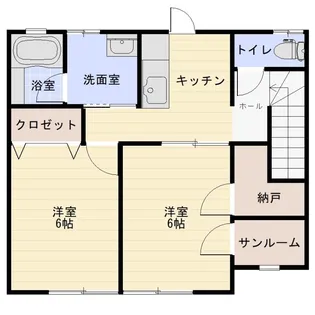アドラブール【2階】の間取り
