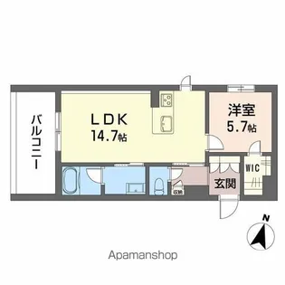シャーメゾン別府ステラ【3階】の間取り