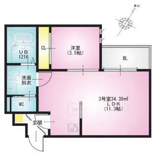 REGALEST 与野【1階】の間取り