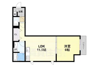 アネックスヴィラ・ジュあびこ【1階】の間取り