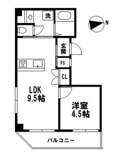 クリエール北綾瀬【2階】の間取り