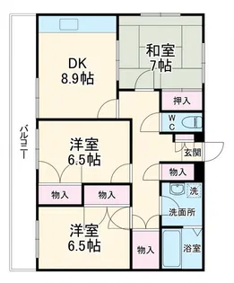 エターナルスペースB【3階】の間取り