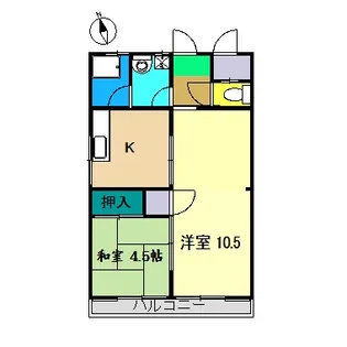 コーポひよし【2階】の間取り