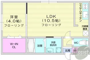 Lilace【2階】の間取り
