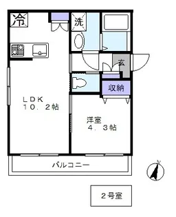ラフィーヌ・セラン【1階】の間取り