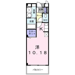 クレメント椿【1階】の間取り