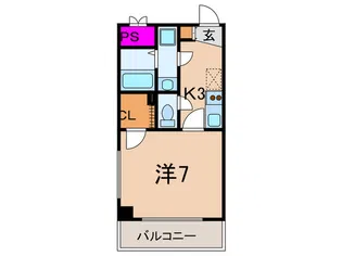 アンプル-ルベトンK【3階】の間取り