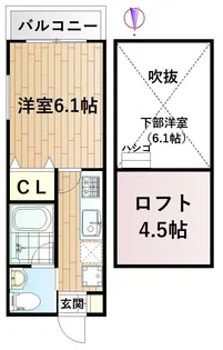 プレインヴェレ-ザ【2階】の間取り