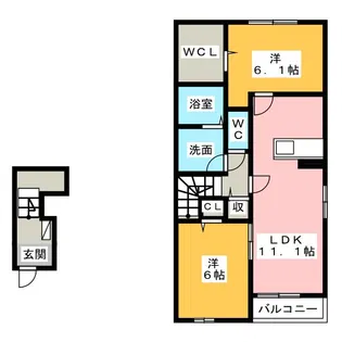 エスポワール I【2階】の間取り