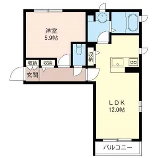 ポレール日吉【2階】の間取り
