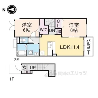 ボヌールA【2階】の間取り