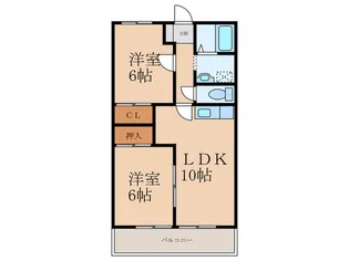 メゾン中曽根【2階】の間取り
