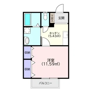ハイム上ノ原ドス【1階】の間取り