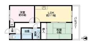 リバーシティ八景水谷【3階】の間取り