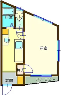 メゾンフルール【2階】の間取り