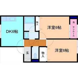 ベル&リバー【2階】の間取り