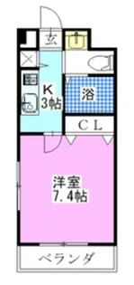 Humanハイム船橋【7階】の間取り