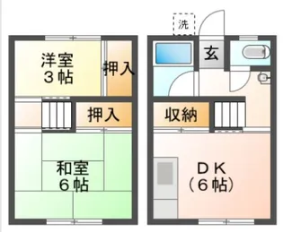 静岡県焼津市三ケ名【一戸建】の間取り