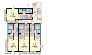 ヴァンヴェール横浜西谷【1階】の間取り