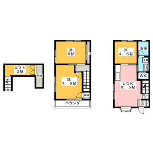 東京都東村山市秋津町3【一戸建】の間取り