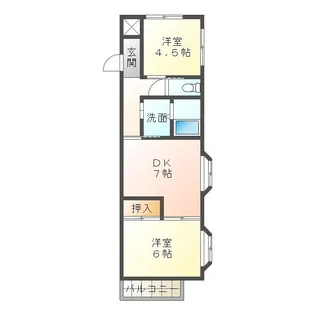サンリッチ別名【1階】の間取り
