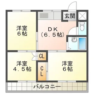 ハイツ伊吹【3階】の間取り