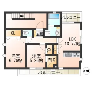 経堂OKコート【3階】の間取り