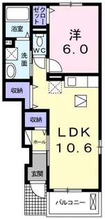 フェリーチェ ラパン【2階】の間取り