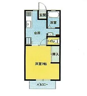 コーポサンライズ【1階】の間取り