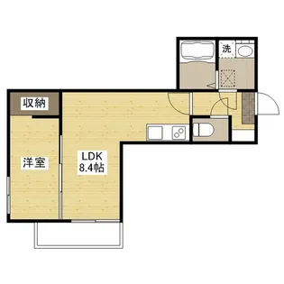 セブンプロート草津浜町【1階】の間取り