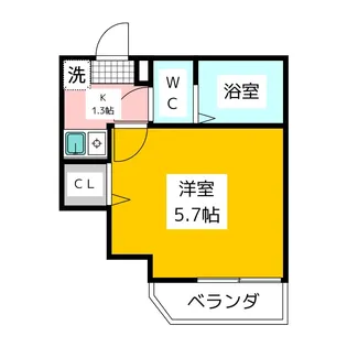 グレンシャクジイ【2階】の間取り