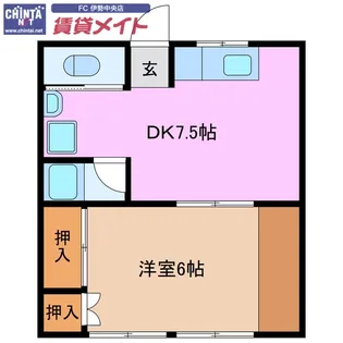 ツインビーテラス波切【1階】の間取り