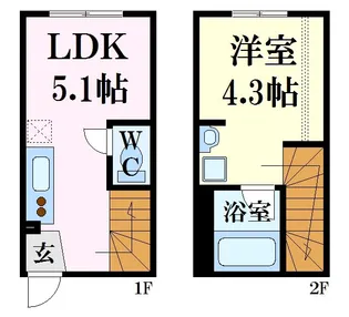 ロココ牛田南の間取り