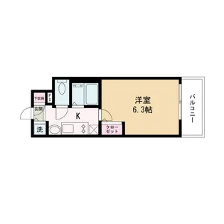 プレサンス天満ステーションフロント【4階】の間取り