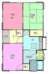 千葉県君津市西坂田1【一戸建】の間取り