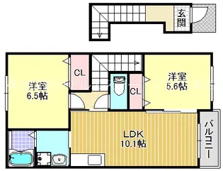 Casa Raffinato【2階】の間取り