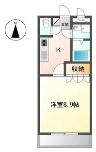 ヴァンベール加納【4階】の間取り
