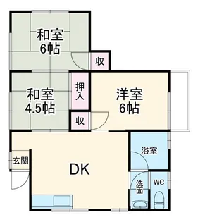 馬堀町2丁目2階【2階】の間取り