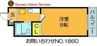 ベンベヌート大西【2階】の間取り