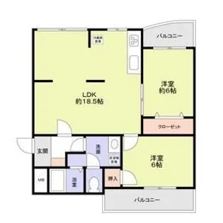 兵庫県神戸市垂水区西脇1【マンション】の間取り