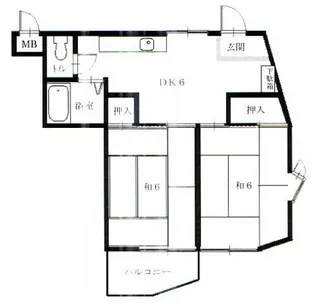 ハニーヴィラ3【3階】の間取り