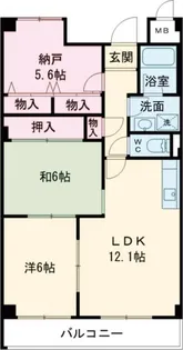 大阪府堺市北区常磐町3【マンション】の間取り