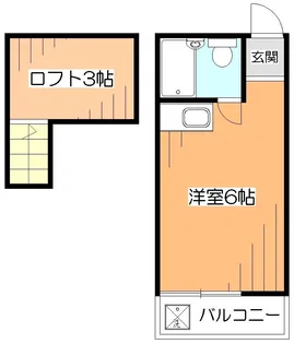 コスモハイツ【1階】の間取り