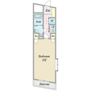 1Kの間取り画像