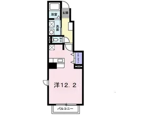 プリムローズA【1階】の間取り