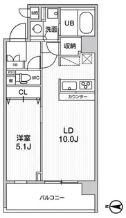 ALTERNA菊川II【2階】の間取り