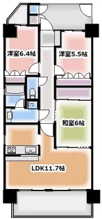 サーパス錦【3階】の間取り