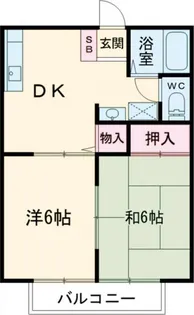 勝倉コーポA【2階】の間取り