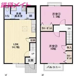 BrancheB棟【1階】の間取り